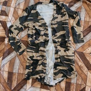 Camo cardigan